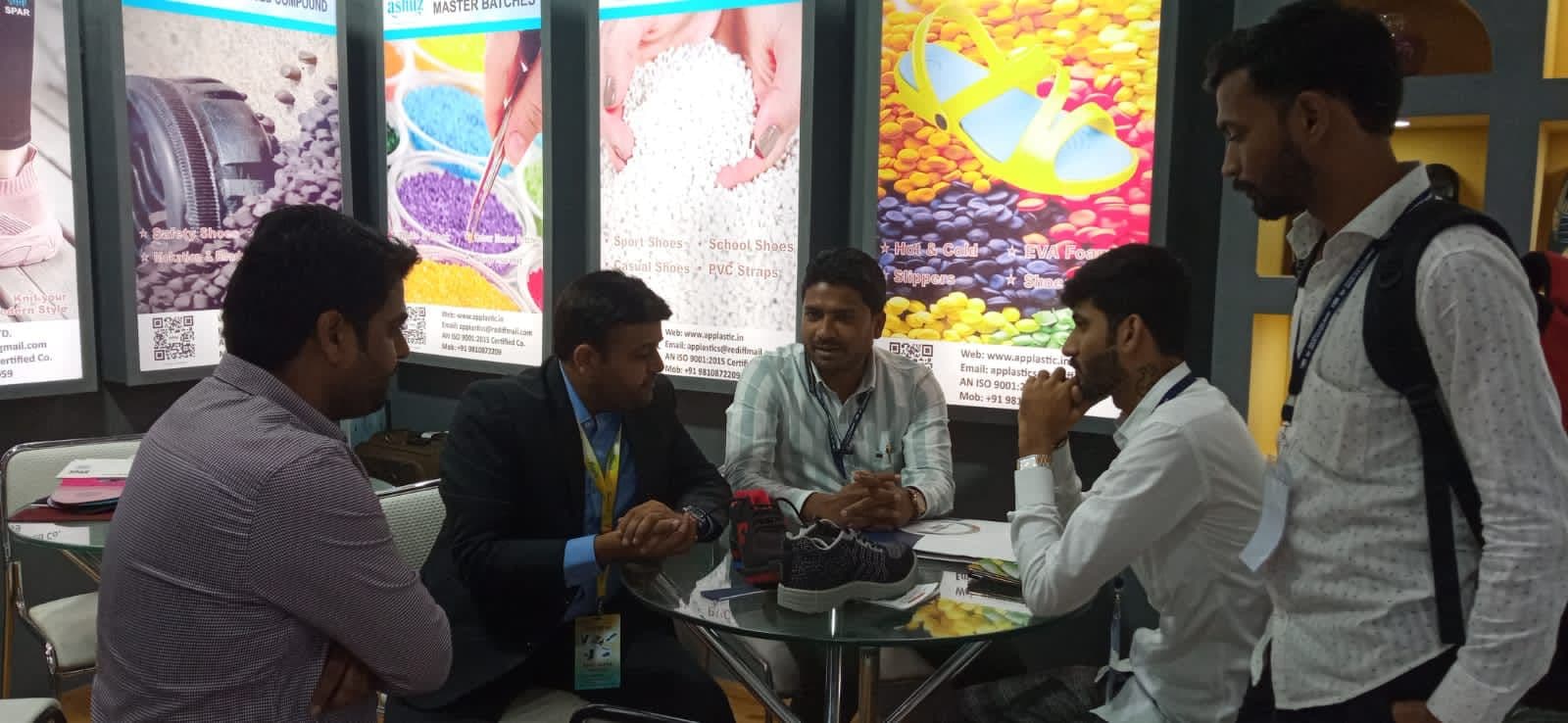 Ashuz customer discussion at the 36th International Leather Fair Chennai