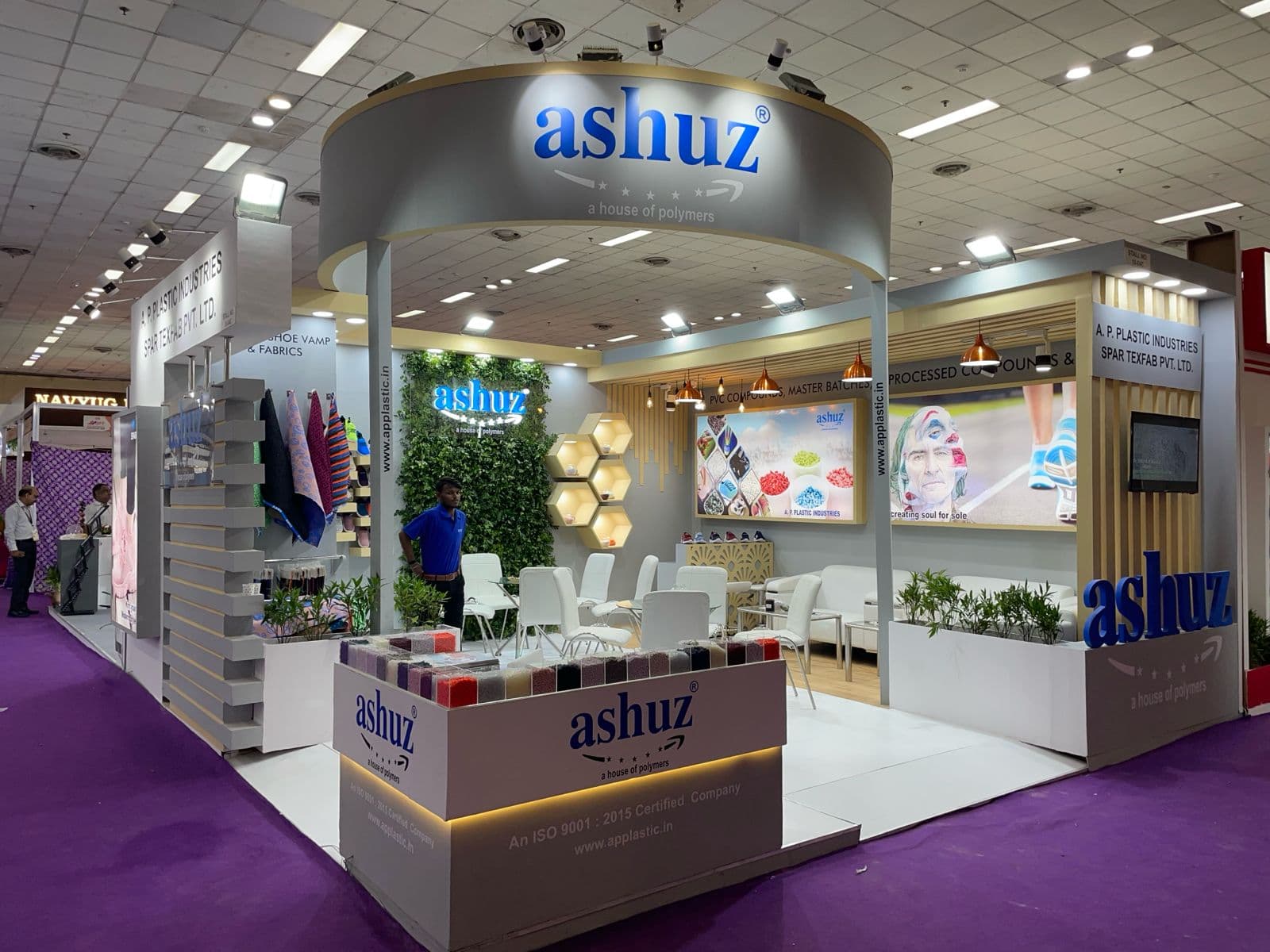 Ashuz exhibition stall presentation at IIFF 2022 New Delhi