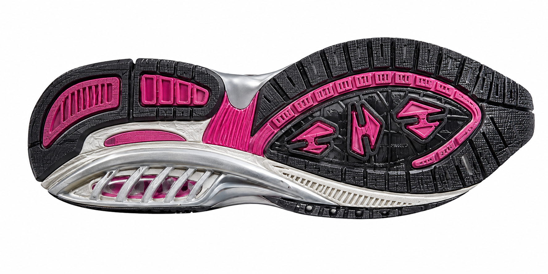 Shoe sole shown as a TPR and TPE compound application reference